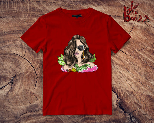 Hawai Girl printed tshirt