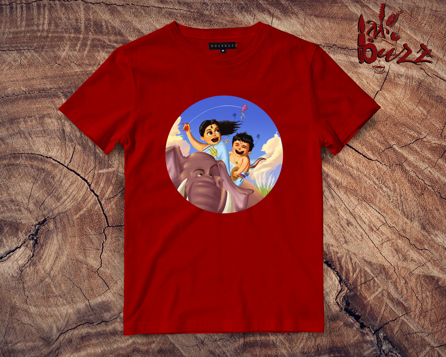 Durga and Kaashful bengali printed tshirt