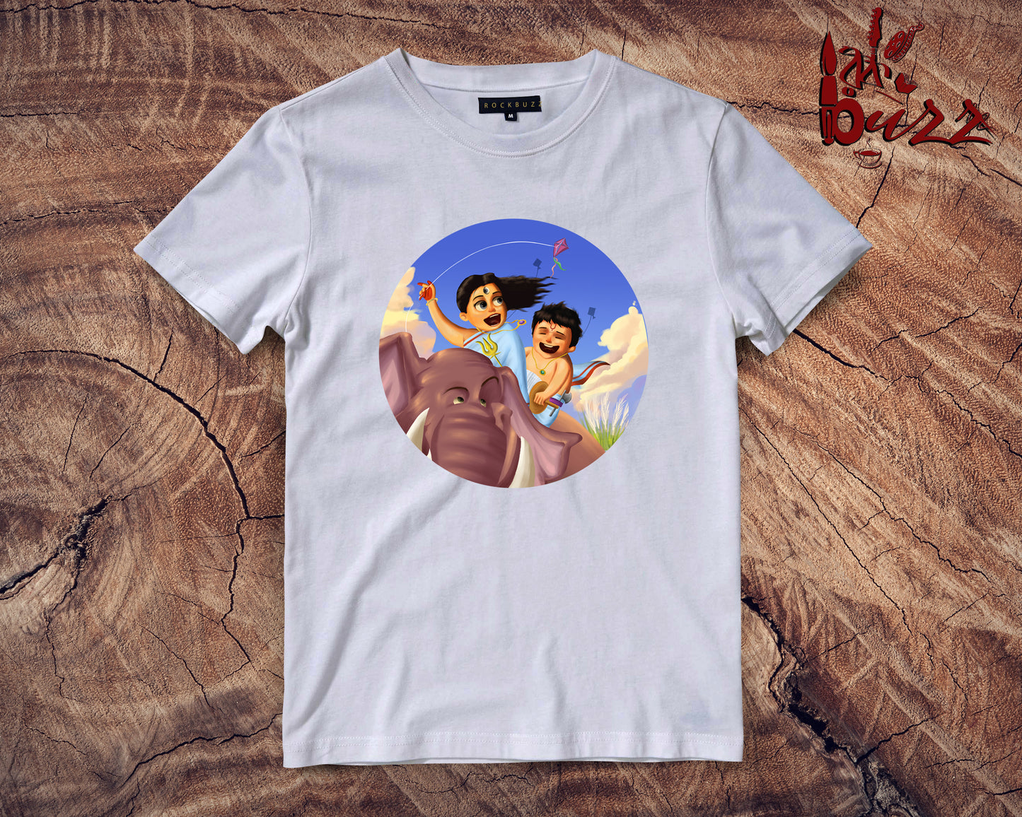 Durga and Kaashful bengali printed tshirt