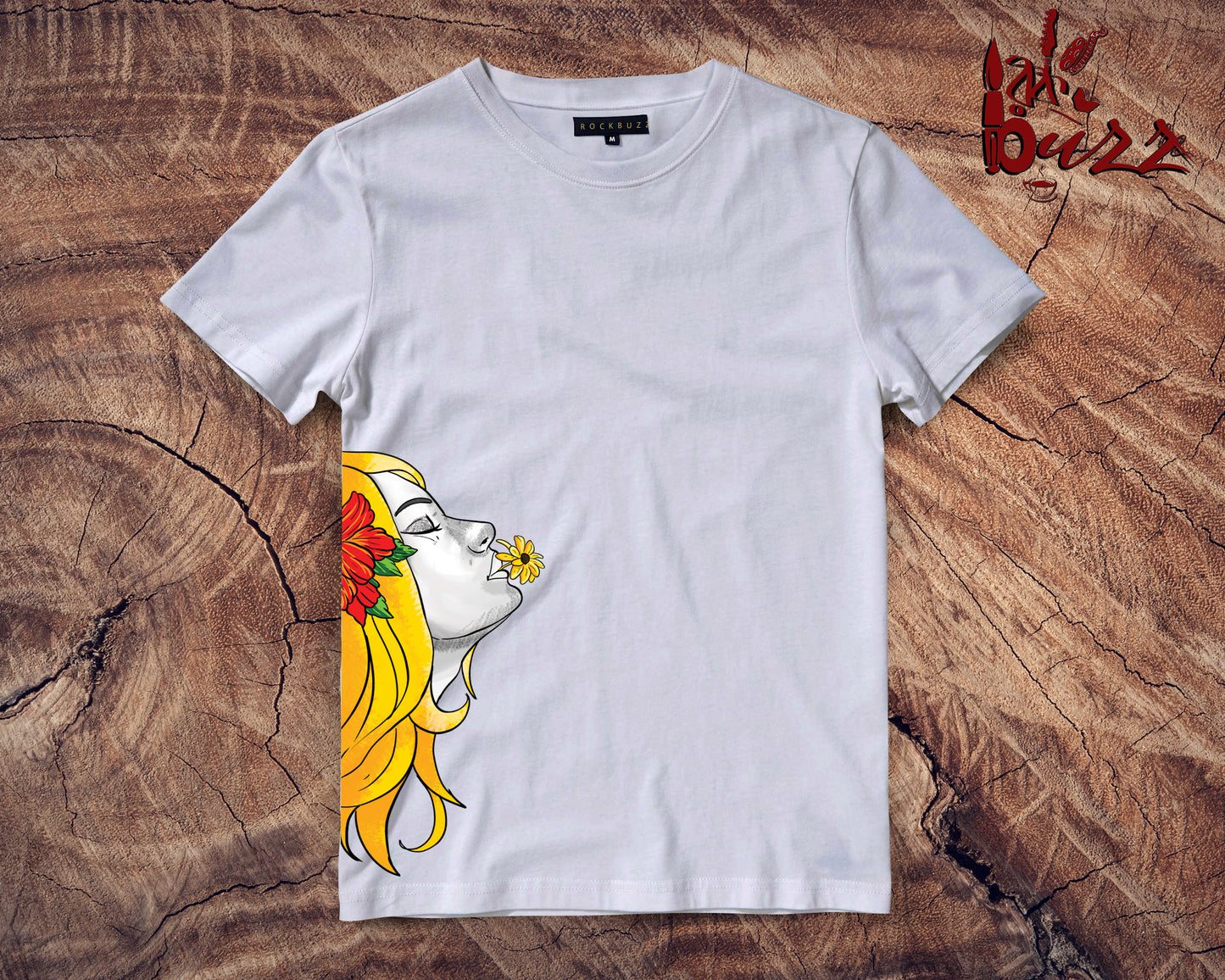 Sunflower girl printed tshirt