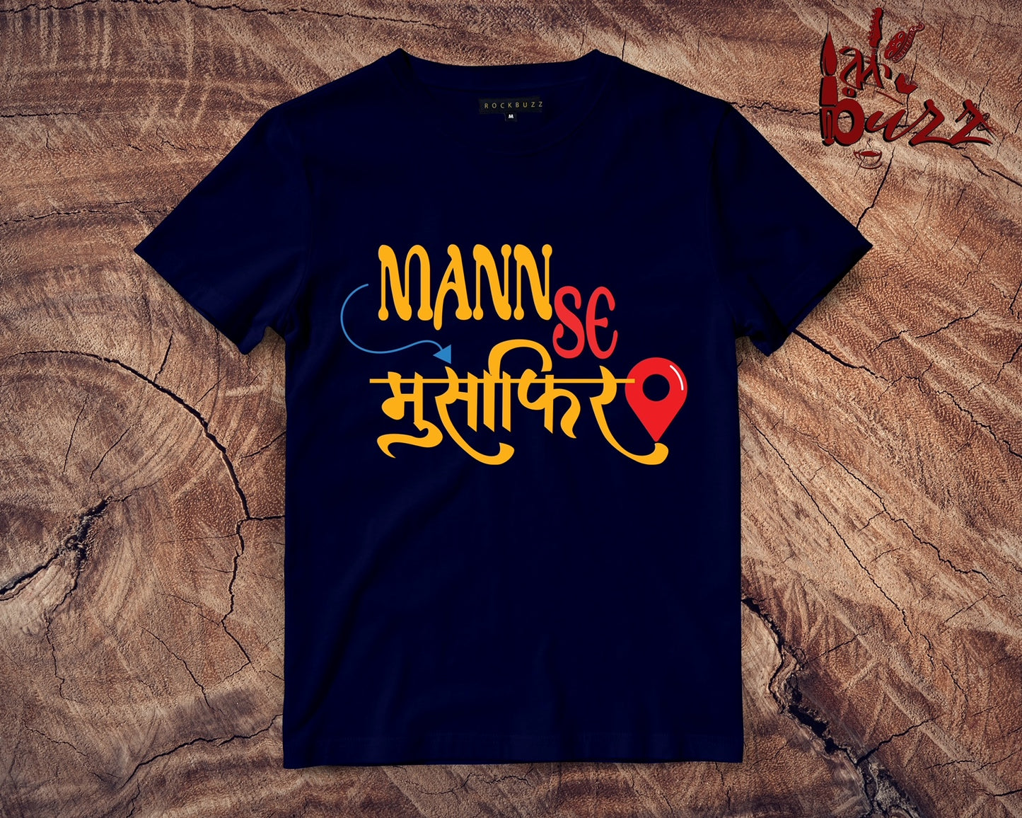 Mann se Musafir captioned Tshirt