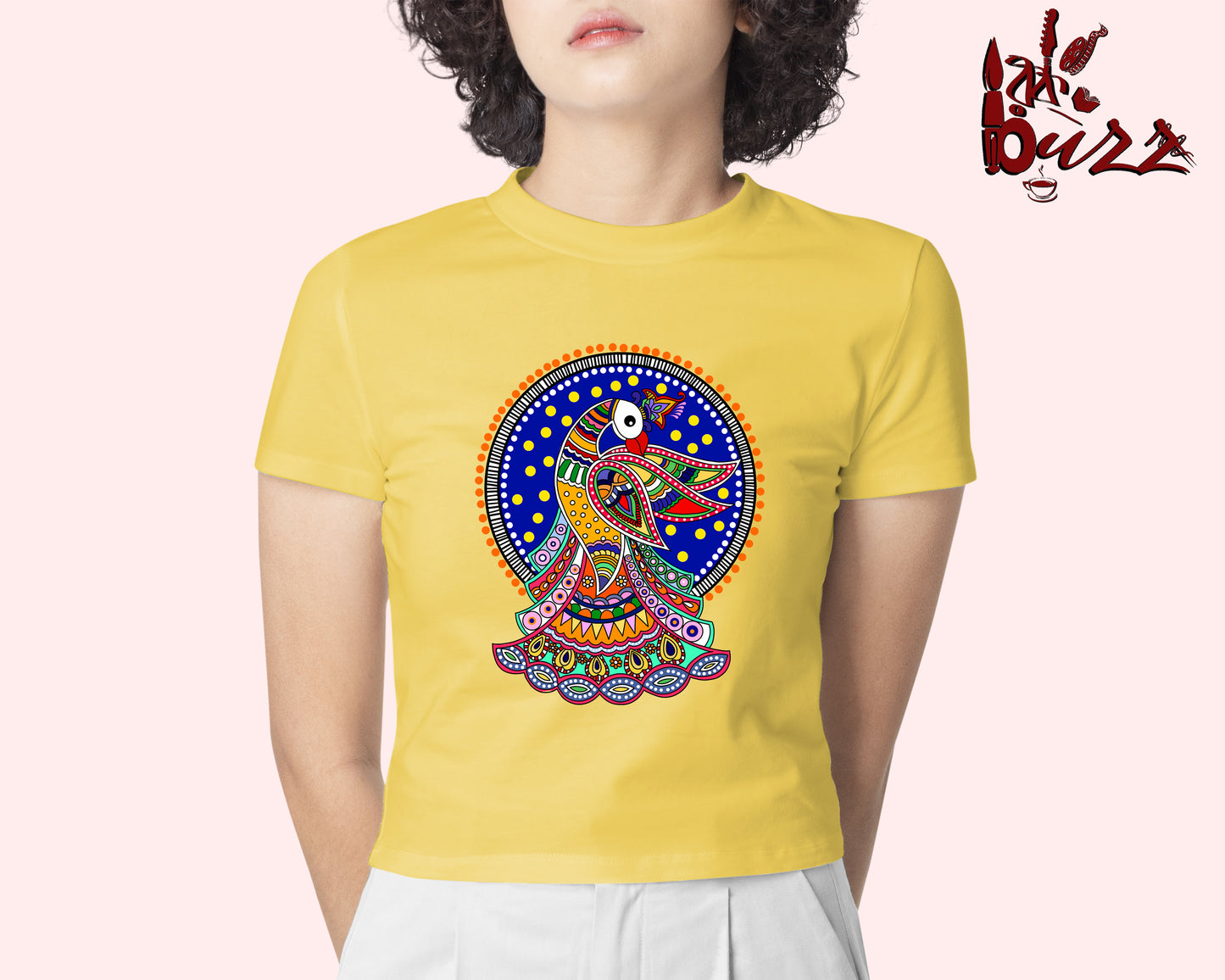 Crop top - Madhubani art printed Bengali women top