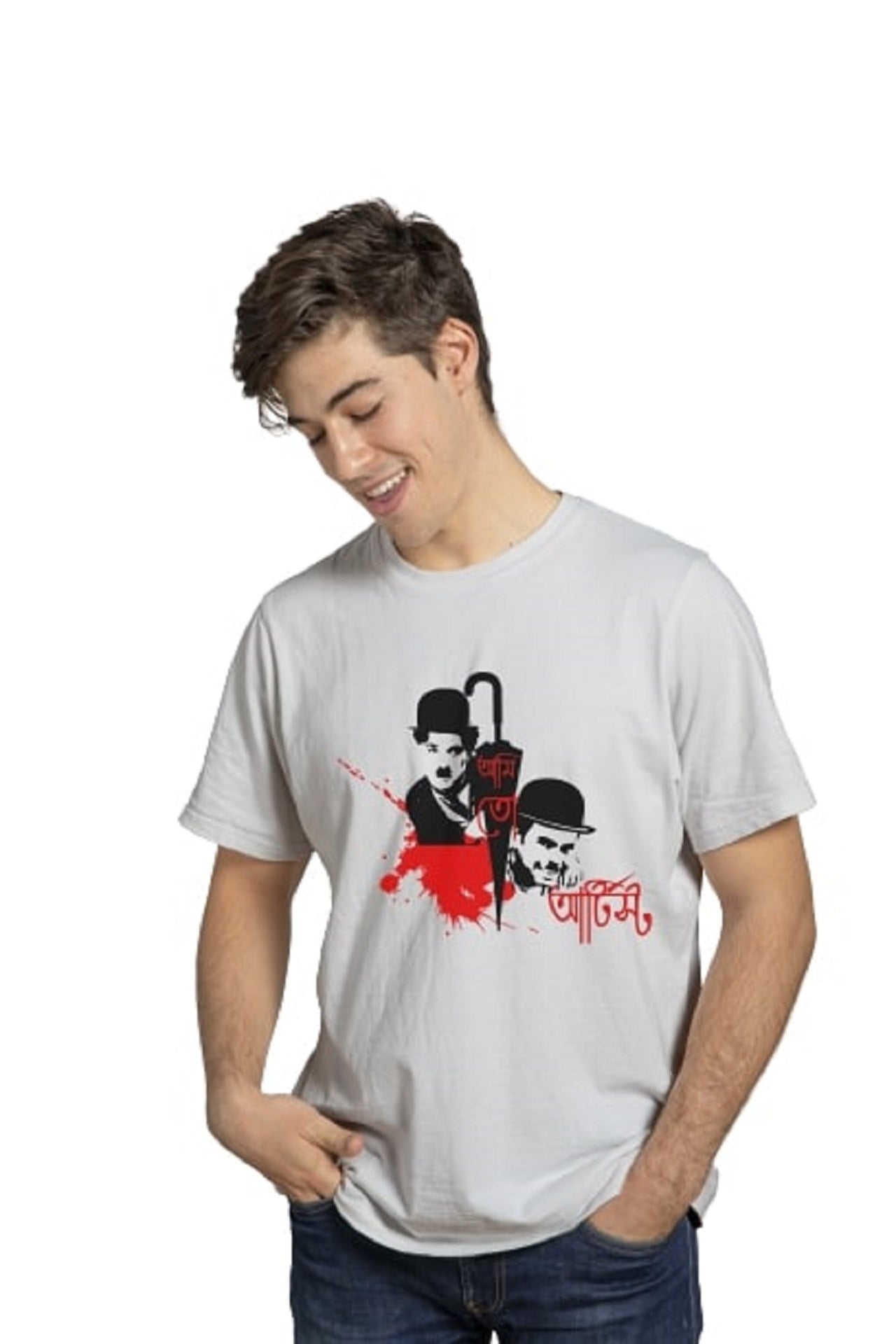 Ami Artist -Chaplin printed tshirt