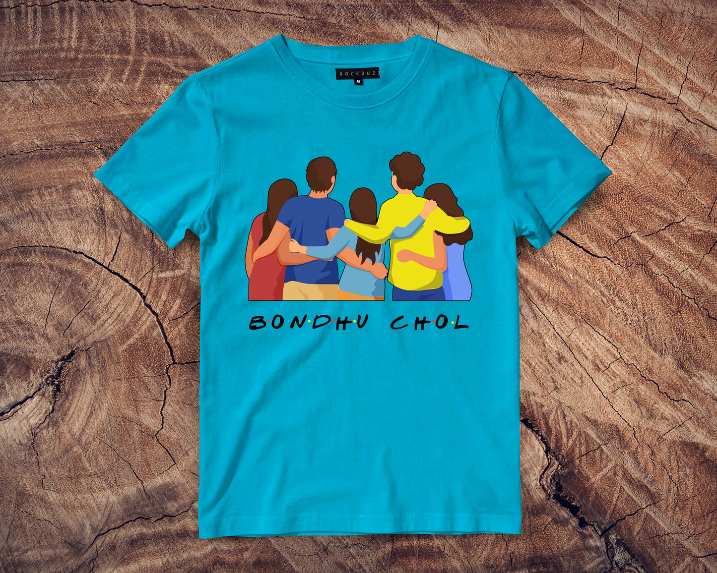 Bondhu chol printed Bengali unisex Tshirt