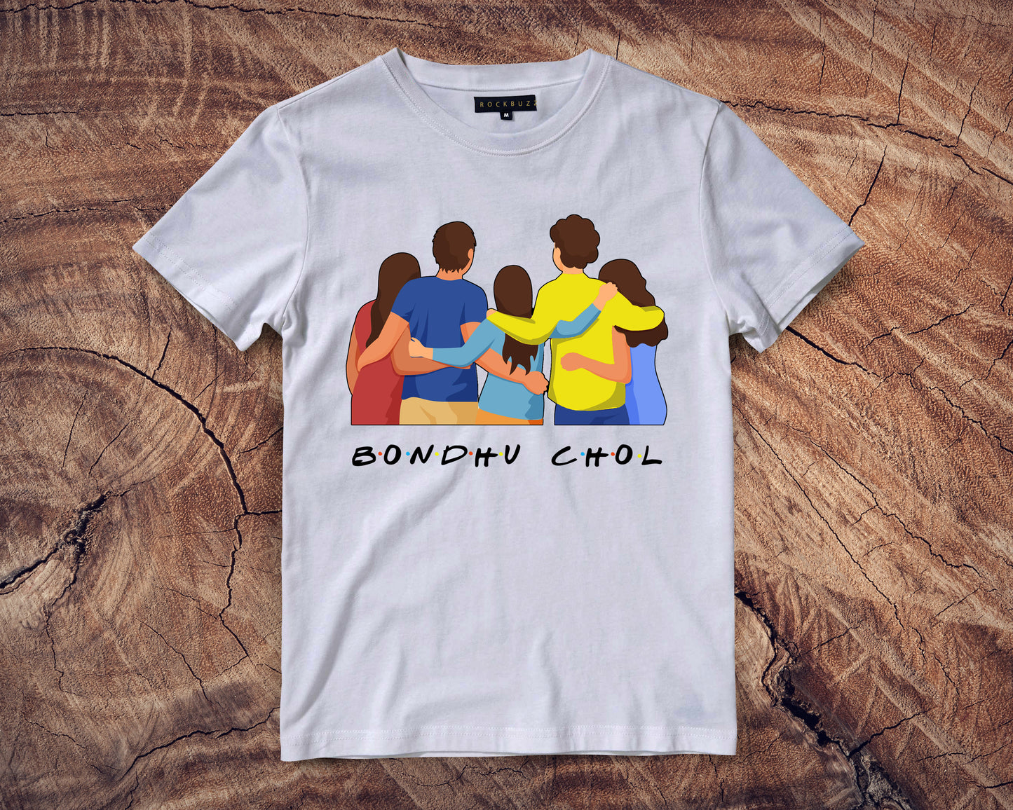 Bondhu chol printed Bengali unisex Tshirt