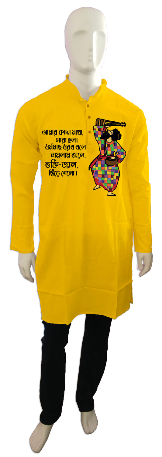 Baul dhormomach  Bengali Printed Kurta