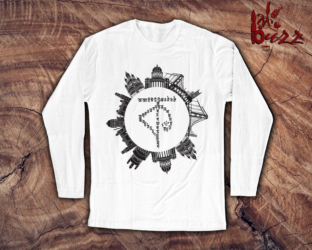 Amar Shohor Kolkata captioned bengali full sleeve tshirt