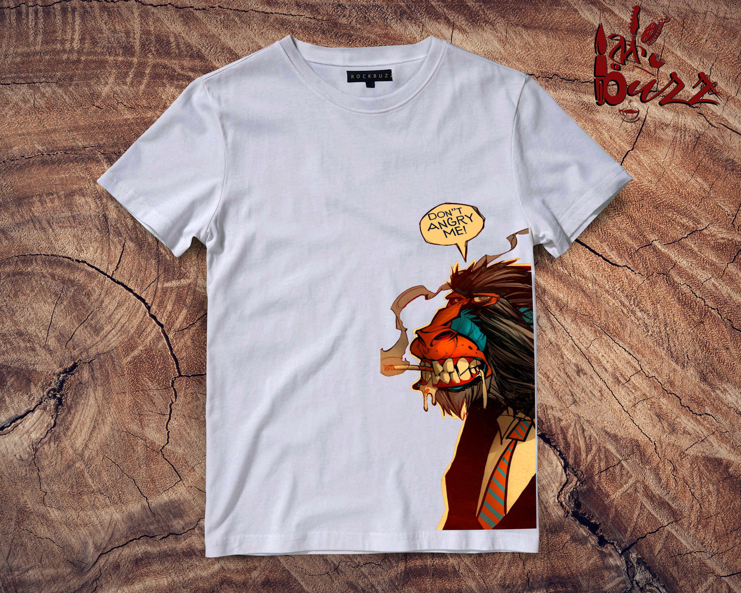 Angry Monkey printed quoted Tshirt